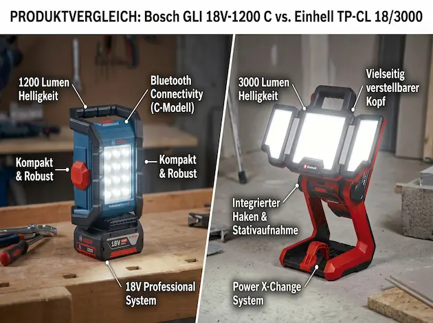Baustellenstrahler Akku