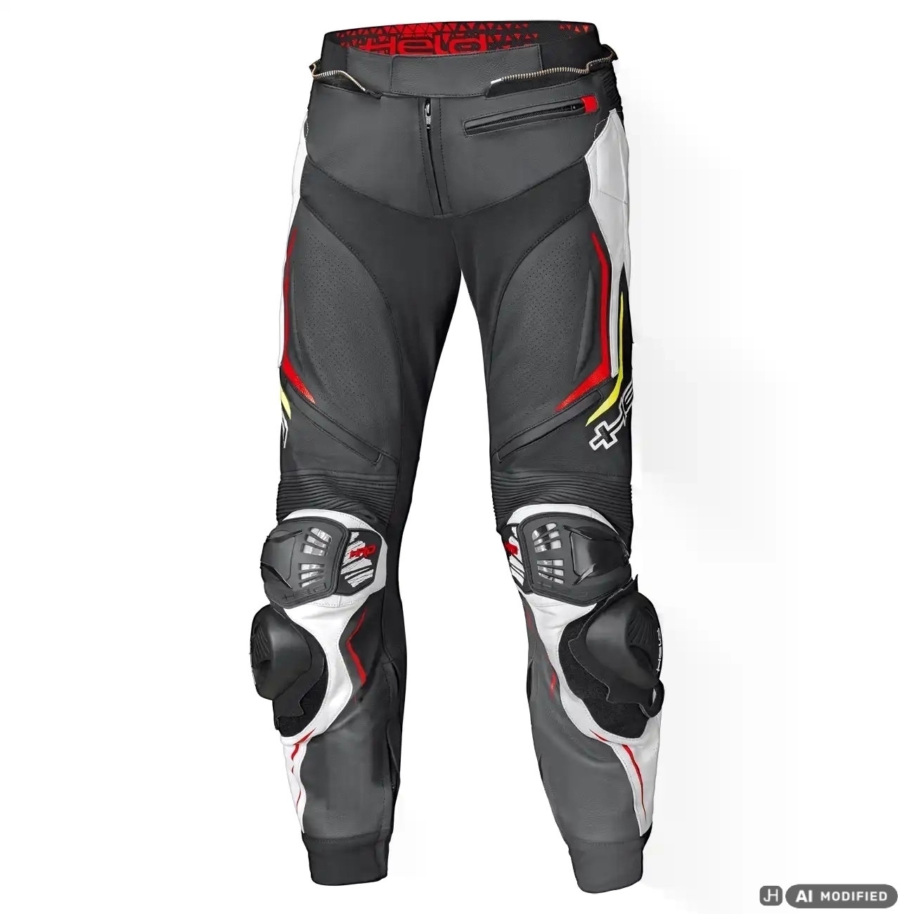 held grind 2 motorrad lederhose schwarz rot weiss